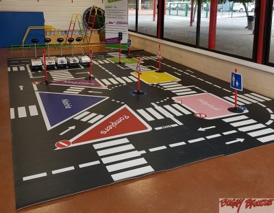 Circuit d'éducation routière école démontable 24m2 - www.tousenroute.com