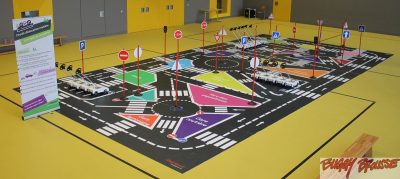 Circuit d'éducation routière école démontable 72m2 - www.tousenroute.com