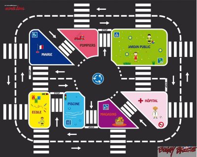 Kit Circuit maternelle 20m² – 5 voitures – Image 2
