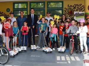 Education routière à l'école Trianon de Pau 2017 avec la Police Municipale