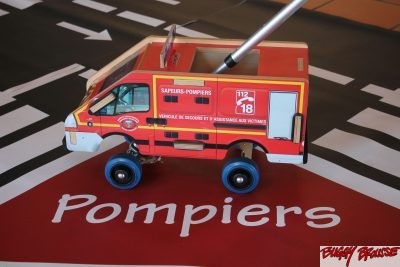 Jouet Fourgon pompiers Buggy Brousse