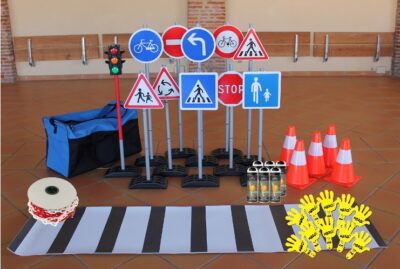Parcours de mobilité maternelle avec Bombes de craie